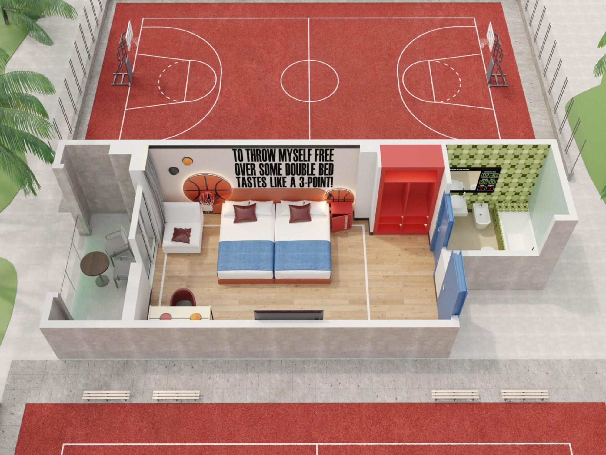 Alley Oop Quadruple Room - Basket