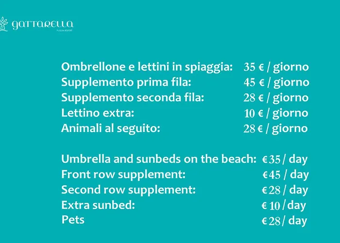 Gattarella Family Resort Puglia- Seaside Rooms And Suites With Premium Half-Board A La Carte